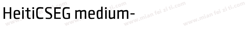 HeitiCSEG medium字体转换